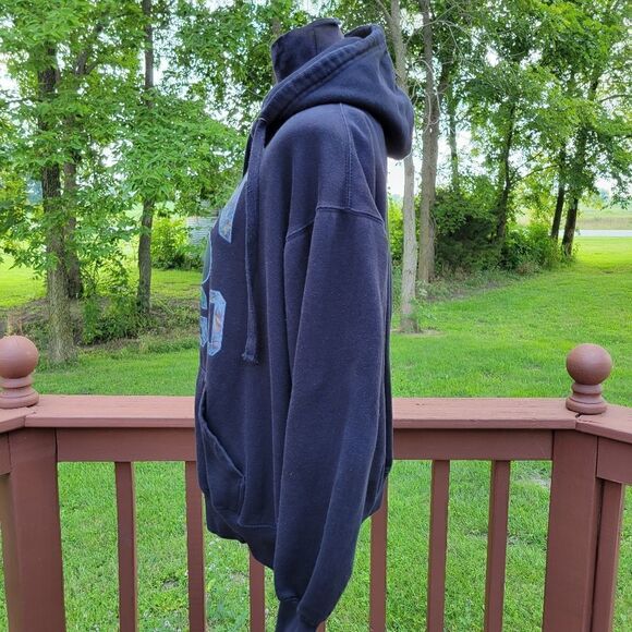 Wings Beach Outfitters Black Long Sleeve Cotton-Blend Hoodie Men's Size XL - Picture 6 of 7